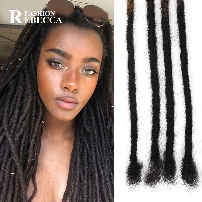Long Real Human Hair Crochet Wig-3