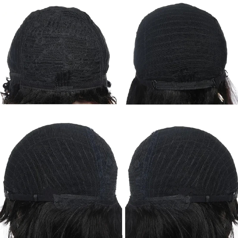Short Afro Curly Human Hair Wig-3