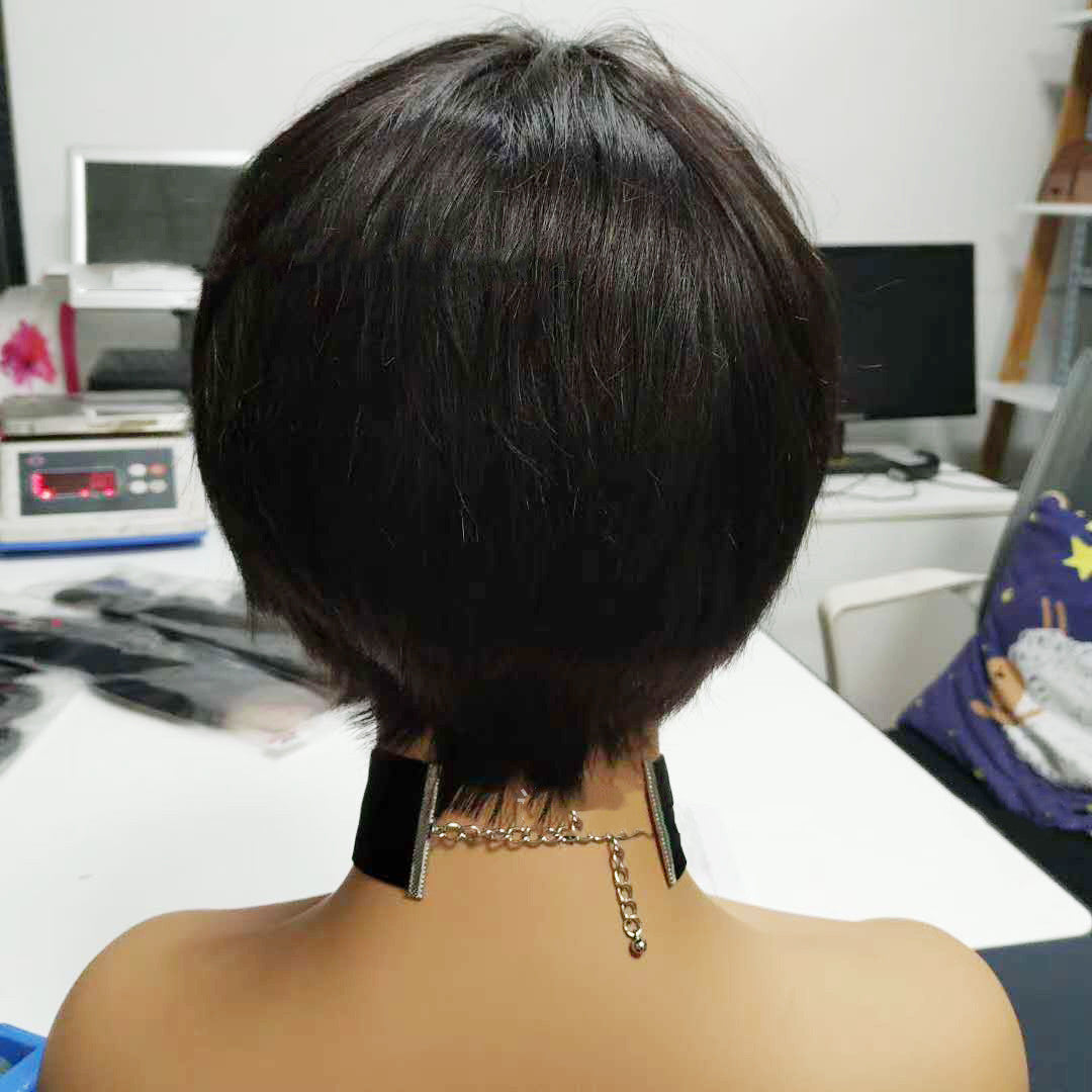 Short Straight Brazilian Human Hair Wig-3