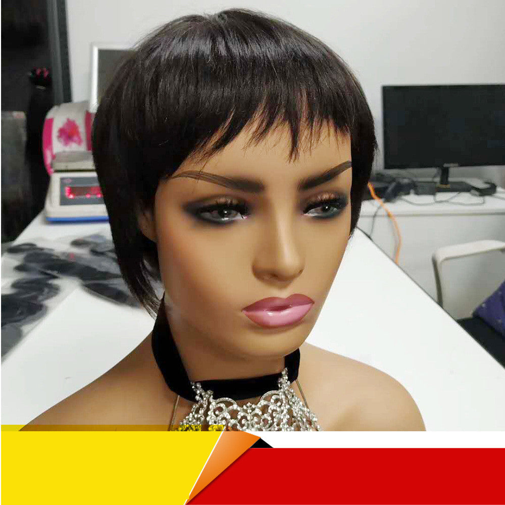 Short Straight Brazilian Human Hair Wig-4