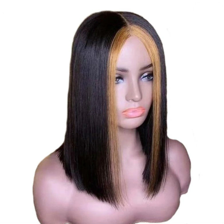 Short Straight Human Hair Wig-4
