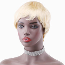 Blonde Short Pixie Cut Human Hair Wigs Brazilian Human Hair Wig Short Human Hair Wig(613#)