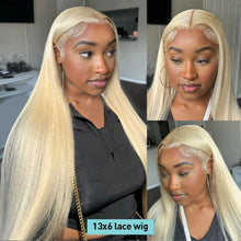 613 Transparent HD Lace Frontal Wig - 13X6 Bone Straight Blonde Human Hair Lace Front Wig - 13X4 Brazilian Pre-Plucked Human Hair