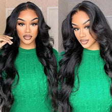 Premium HD Body Wave Lace Front Wigs for Black Women - Glueless, Pre-Plucked 10A Human Hair, 180 Density, 34 Inch, 13X6 Lace Front Design