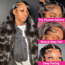 Body Wave Human Hair Wigs 13X4 Hd Lace Front Human Hair Wig 100% Human Hair Wigs Pre Plucked Bleached Knots Wigs Human Hair