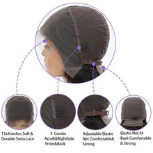 Bob Wig Human Hair Glueless Wigs Human Hair Pre Plucked Pre Cut Human Hair Wig Lace Front Wigs Human Hair 13X4 150% Density Highlight 14Inch Human Hair Wigs for Black Women