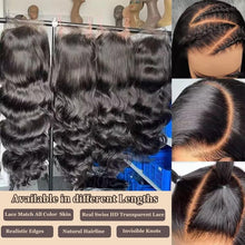 28-Inch 13X6 Full Lace Frontal Wig - 12A Brazilian Virgin Human Hair Body Wave with HD Transparent Lace, Pre-Plucked Hairline, and Pre-Bleached Tiny Knots