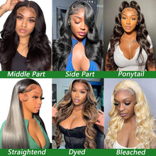 Premium HD Body Wave Lace Front Wigs for Black Women - Glueless, Pre-Plucked 10A Human Hair, 180 Density, 34 Inch, 13X6 Lace Front Design