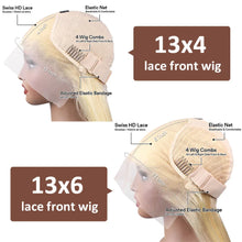 613 Transparent HD Lace Frontal Wig - 13X6 Bone Straight Blonde Human Hair Lace Front Wig - 13X4 Brazilian Pre-Plucked Human Hair