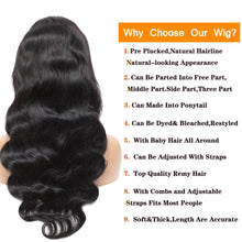 Premium Brazilian Body Wave Lace Front Wig for Black Women, 18 Inch, Pre-Plucked Hairline with Baby Hair, Natural Color, 150% Density