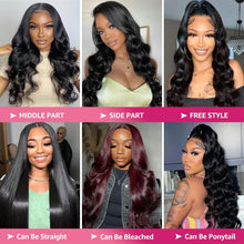 13X6 HD Lace Front Wig - 200 Density Body Wave Human Hair, Pre-Plucked Brazilian Virgin Wig for Women (28 Inch)