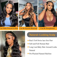 13X4 Lace Front Human Hair Wigs - Body Wave, Glueless Brazilian, 150% Density, Pre-Plucked with Bleached Knots and Baby Hair, 20 Inch for Black Women