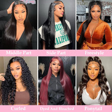 Premium 28-Inch Straight Lace Front Wig - 13X4 HD Lace, Pre-Plucked 180 Density, Glueless Design for Black Women with Baby Hair