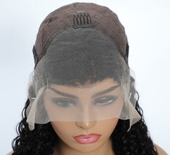 20-Inch Curly Lace Front Wig - 13x4 Human Hair Free Part Wig for Black Women, Natural Color, Pre-Plucked with Baby Hair
