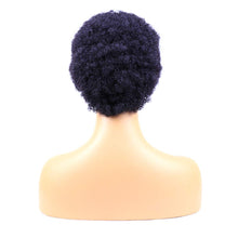 Short Afro Kinky Curly Wigs - 100% Human Hair Pixie Cut, Brazilian Virgin Hair in Natural Color