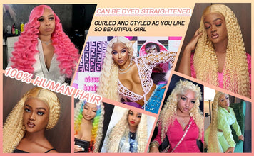 613 Blonde HD Lace Frontal Wig 13x4 13×6 Deep Wave Lace Front Human Hair Wig Colored Curly Wigs Water Wave Wigs For Women ﻿ ﻿ Neomi’ Tress and Trend