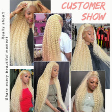 613 Blonde HD Lace Frontal Wig 13x4 13×6 Deep Wave Lace Front Human Hair Wig Colored Curly Wigs Water Wave Wigs For Women ﻿ ﻿ Neomi’ Tress and Trend