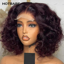 450 Density Bouncy Curly Glueless Wigs Human Hair 4×4 HD Lace Frontal Wigs Wear And Go 13×6 HD Lace Frontal Wigs Human Hair 99J Neomi’ Tress and Trend