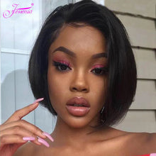 Human Hair 13X2 Wigs Short Pixie Cut Wigs Straight Bob HDTransparent Lace Frontal Wigs For Black Women 250Density Perruque Cheap Neomi’ Tress and Trend