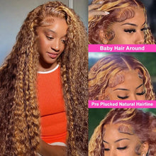 30 36 Inch Curly Highlight Wig Human Hair Honey Blonde 13x4 Lace Front Deep Wave 13x6 Hd Lace Frontal Wig Brazilian For Women Naomi’ Tress and Trend