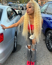613 Blonde HD Lace Frontal Wig 13x4 13×6 Deep Wave Lace Front Human Hair Wig Colored Curly Wigs Water Wave Wigs For Women ﻿ ﻿ Neomi’ Tress and Trend