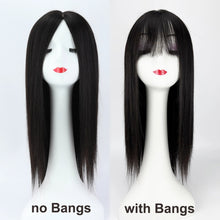 14“ Human Hair Wig for Women 6X6” Silk Top with PU Around Bob Hair with Bangs Soft Breathable Natural Scalp Free Part Neomi’ Tress and Trend