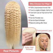 613 Blonde HD Lace Frontal Wig 13x4 13×6 Deep Wave Lace Front Human Hair Wig Colored Curly Wigs Water Wave Wigs For Women ﻿ ﻿ Neomi’ Tress and Trend