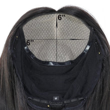 14“ Human Hair Wig for Women 6X6” Silk Top with PU Around Bob Hair with Bangs Soft Breathable Natural Scalp Free Part Neomi’ Tress and Trend