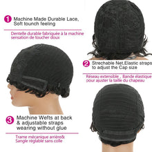 Curly Human Hair Wigs For Women Human Hair Bob Wig Kinky Curly Wig With Bangs Perruque Cheveux Humain Full Machine Made Wig Neomi’ Tress and Trend