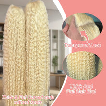 613 Blonde HD Lace Frontal Wig 13x4 13×6 Deep Wave Lace Front Human Hair Wig Colored Curly Wigs Water Wave Wigs For Women ﻿ ﻿ Neomi’ Tress and Trend