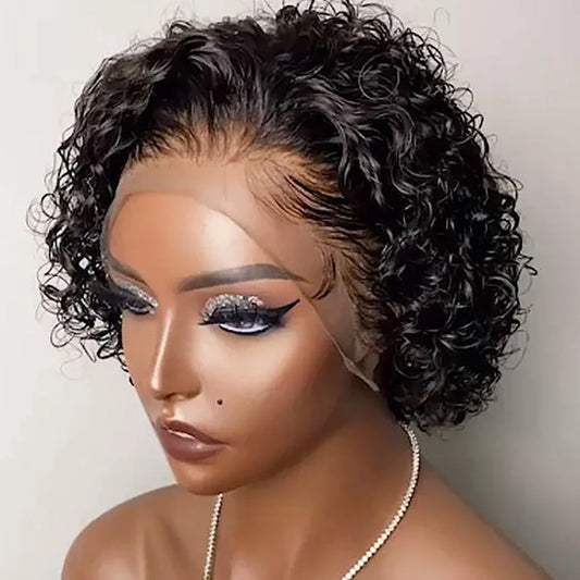 Pixie Cut Human Hair Lace Front Wig for Women-1