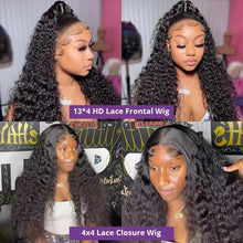 Curly Human Hair Wigs For Women 13x6 Water Wave Lace Front Wig 4x4 5x5 Lace Closure Wig 13x4 360 Hd Deep Wave Lace Frontal Wig Neomi’ Tress and Trend
