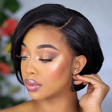 Human Hair 13X2 Wigs Short Pixie Cut Wigs Straight Bob HDTransparent Lace Frontal Wigs For Black Women 250Density Perruque Cheap Neomi’ Tress and Trend