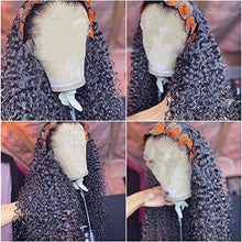 20-Inch Curly Lace Front Wig - 13x4 Human Hair Free Part Wig for Black Women, Natural Color, Pre-Plucked with Baby Hair