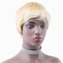 Blonde Short Pixie Cut Human Hair Wigs Brazilian Human Hair Wig Short Human Hair Wig(613#)