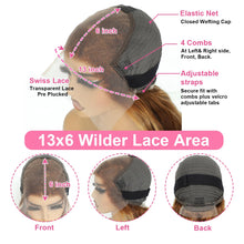 26-Inch 13X6 Highlight Ombre Deep Wave Lace Front Wig - Pre-Plucked Human Hair #4/27 Glueless Water Wave Honey Blonde Curly Lace Frontal Wig for Women
