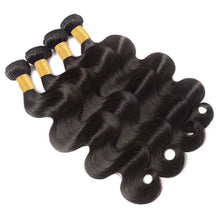 12A Bundles Human Hair Body Wave 24 24 26 26 Inch Human Hair Bundles Unprocessed Brazilian Virgin Hair Body Wave Bundles Human Hair 4 Bundle Human Hair Extensions Human Hair Natural Black