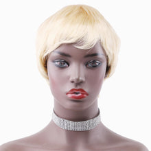 Blonde Short Pixie Cut Human Hair Wigs Brazilian Human Hair Wig Short Human Hair Wig(613#)