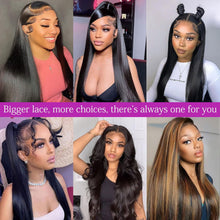 13X6 Human Hair Straight Lace Front Wig - 150% Density Glueless, Pre-Plucked with Baby Hair, Natural Hairline (22 Inch, Natural Color)