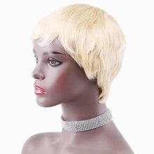 Blonde Short Pixie Cut Human Hair Wigs Brazilian Human Hair Wig Short Human Hair Wig(613#)