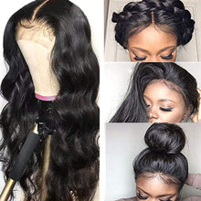 Premium Brazilian Body Wave Lace Front Wig for Black Women, 18 Inch, Pre-Plucked Hairline with Baby Hair, Natural Color, 150% Density